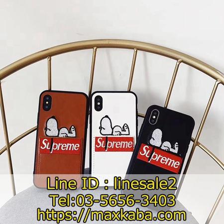 SUPREME  スヌーピー iPhoneXSケース カワイイ 