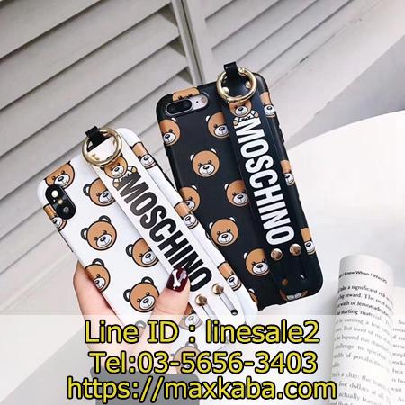 カワイイ MOSCHINO  iphoneXR/XSスマホカバー