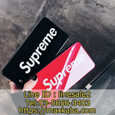 supreme 背面ガラス iPhoneXS/XS Max ケース 