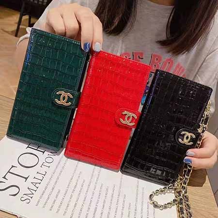 ギャラクシーS20/S20Plus/S20 Ultraケースクロコ柄chanel