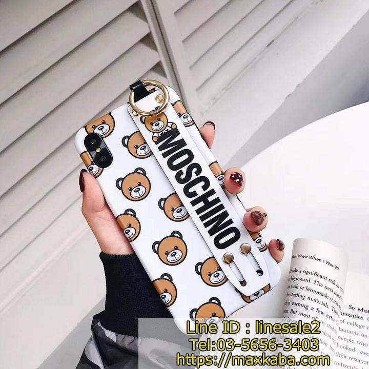 カワイイ熊柄 iPhoneXRケース MOSCHINO