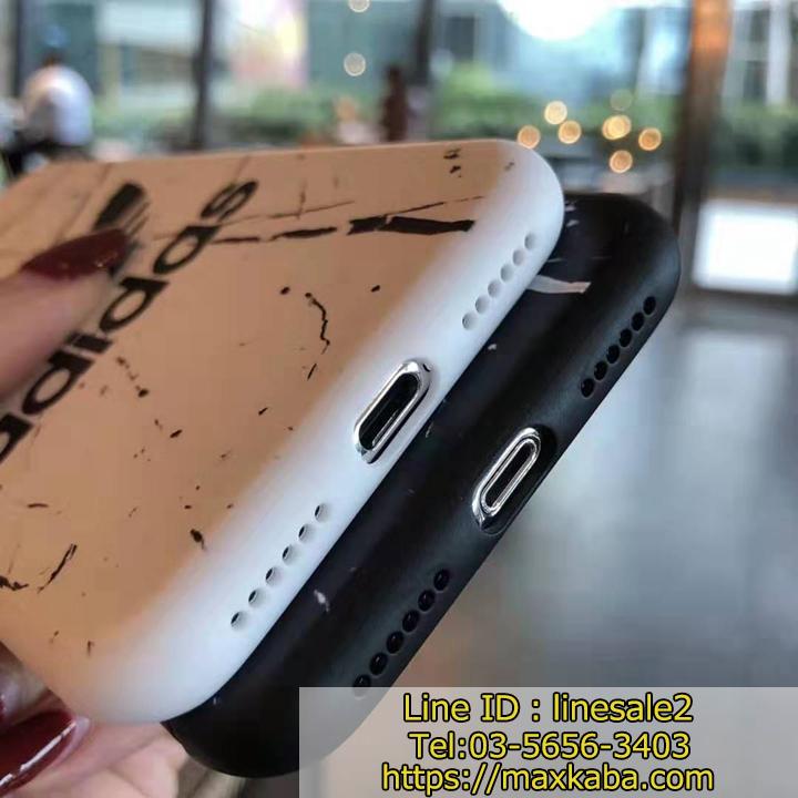 ADIDAS iPhone XS/XS Maxケース tpu耐衝撃 ペア向け ホワイト ブラックスマホケース