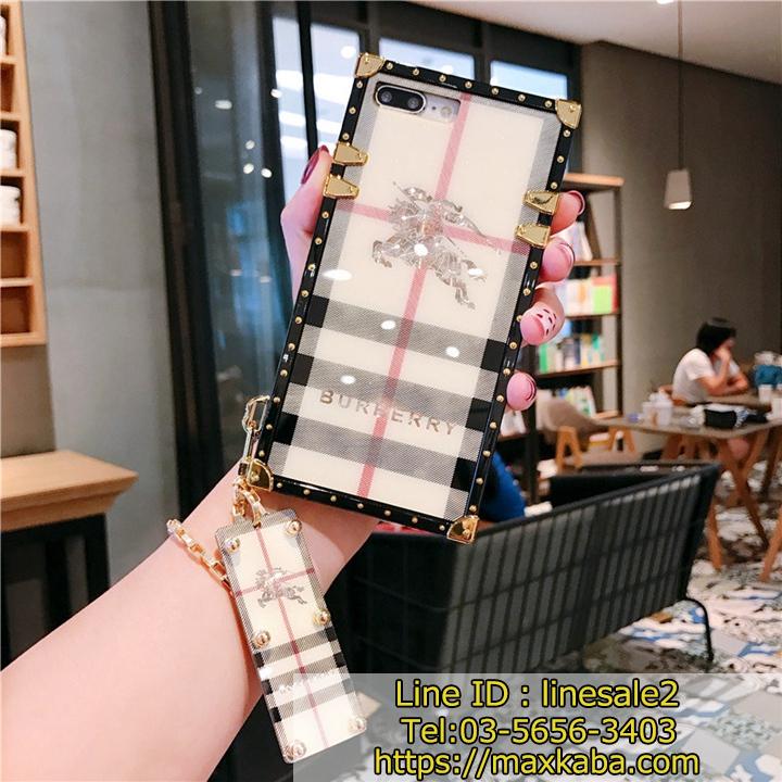 チェック柄ストラップ付き ケース