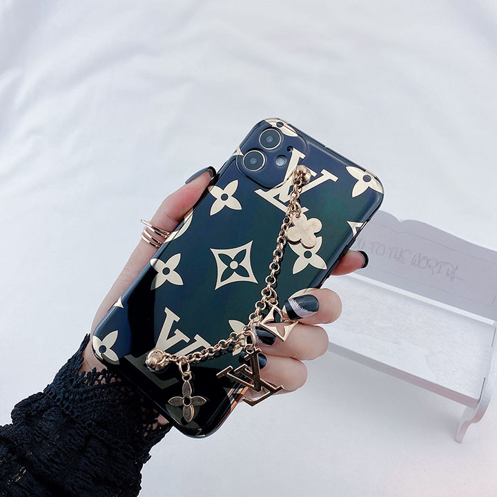 LV パロディ風 チェーン付き iphone12pro maxケース