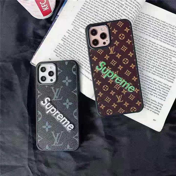  supreme刺繍 ロゴデザイン iphone12pro max携帯ケース 