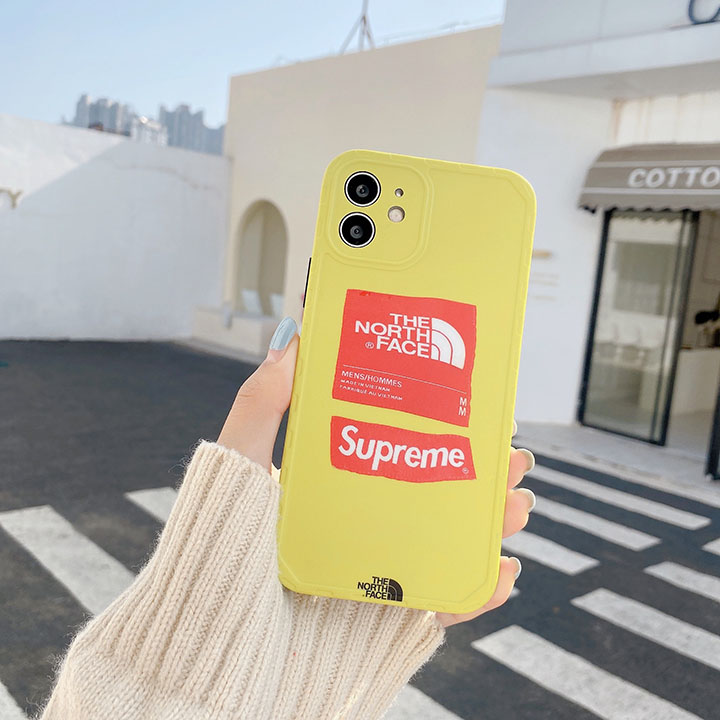 The north face コラボ Supreme アイホン12携帯ケース 高品質 男女兼用 iphone12proケース シュプリーム オシャレ iphone12pro maxケース 