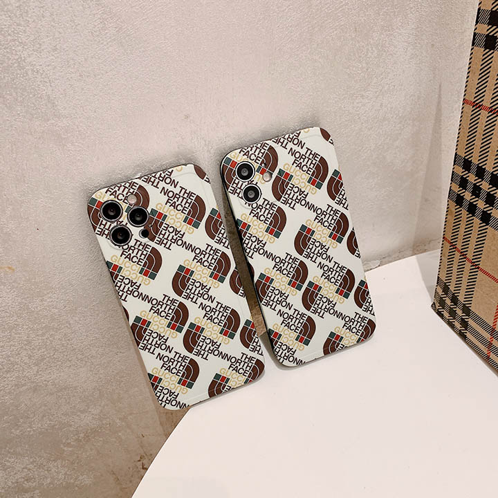 The north face アイフォン12ケース コラボ グッチ ブランド iphone12pro 12promaxケース パロディ 上品 iphone11 11proケース カップル用 