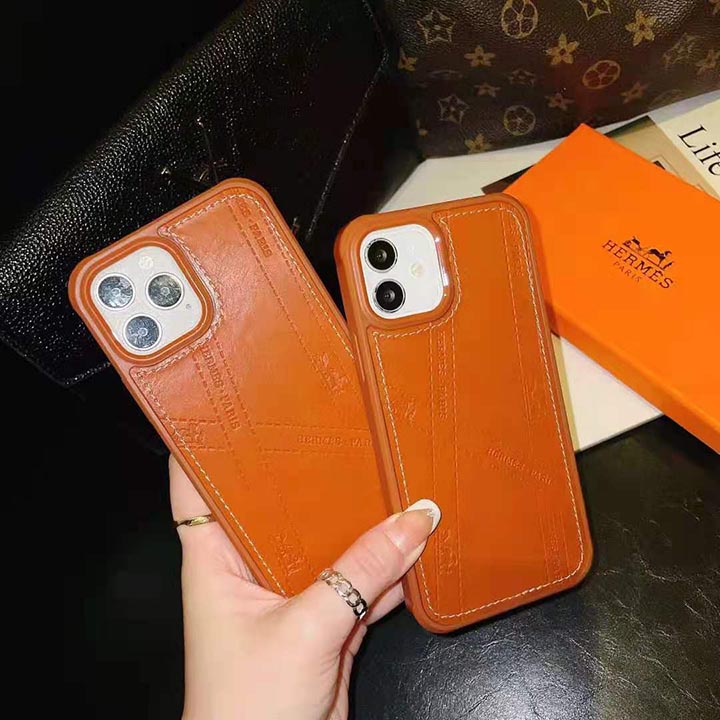 iphone11プロマックス保護ケースロゴ付きエルメス